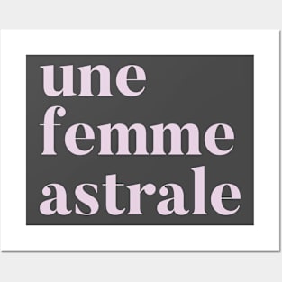 femme astrale pink Posters and Art